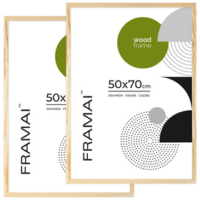 Ramka z drewna surowego na zdjęcia 2 szt. RAW 50x70 cm