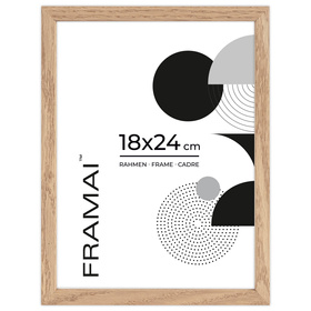 Ramka dębowa na zdjęcia OAK 18x24 cm