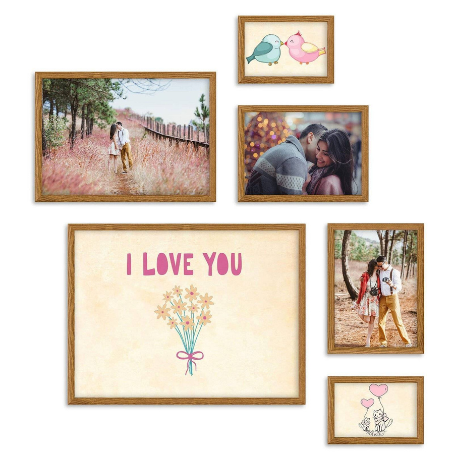 Zestaw dębowych ramek galeria HIT 33 GF0010