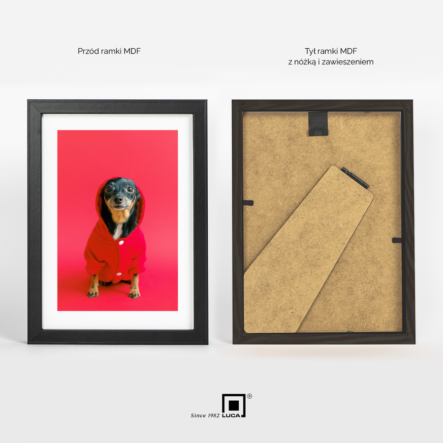 Zestaw 5 czarnych ramek na zdjęcia FDM 2 w rozmiarze 13x18 cm