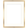 Ramka 40×50 cm w złotym kolorze z passe-partout przeznaczonym na zdjęcia 30×40 cm.
