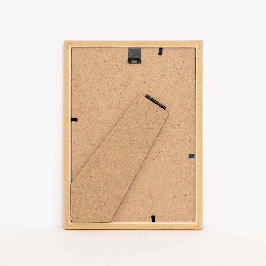 Ramka drewniana PRESTO 1858, szlachetna fotoramka na zdjęcia, plakaty lub rysunki - kolor złoty