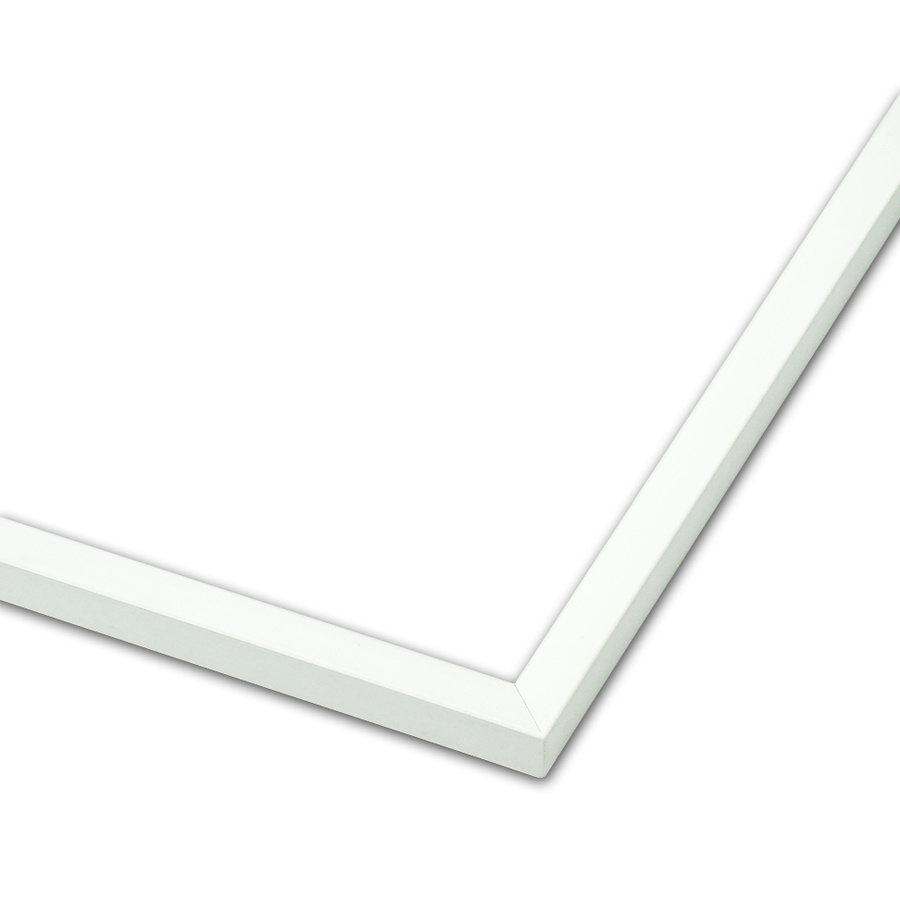 Ramka na zdjęcia, rysunki, plakaty na wymiar LUCA #1923. Nowoczesna, prosta drewniana oprawa - klocek mini kolor biały