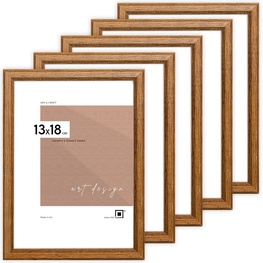 Pakiet ramek drewnianych 5 szt. DRWA 3 PAK 13x18 cm
