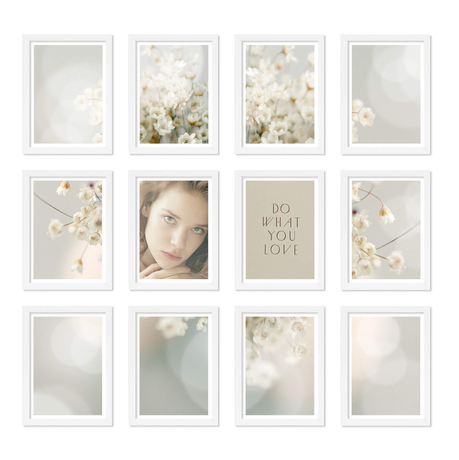 Zestaw ramek PINIA 1 GF0018 - galeria ramek na 12 zdjęć