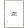 Ramka z passe partout na zdjęcia w rozmiarze 70x100 cm z okienkiem passe partout 60x80 cm