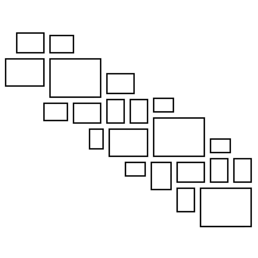 Zestaw ramek PINIA 3 GF0035 L- galeria ramek na 21 zdjęć