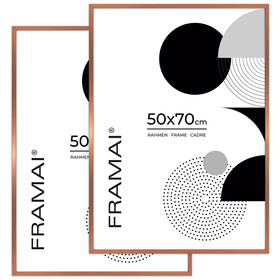 Miedziana ramka na zdjęcia 50x70 cm 2 sztuki zestaw ramek