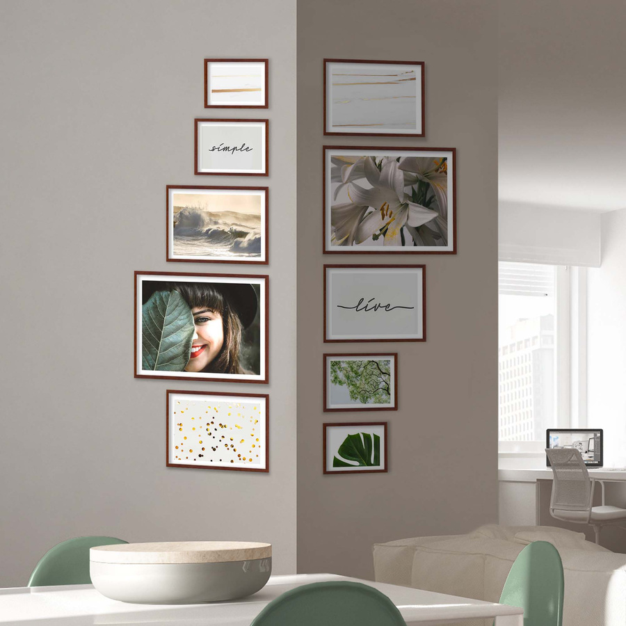 Zestaw ramek PINIA 3 GF0039 - galeria ramek na 10 zdjęć