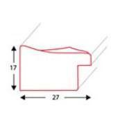 Ramka drewniana BARONA 2034, ozdobna fotoramka na zdjęcia, plakaty lub obrazy - kolor czarny, przetarcia