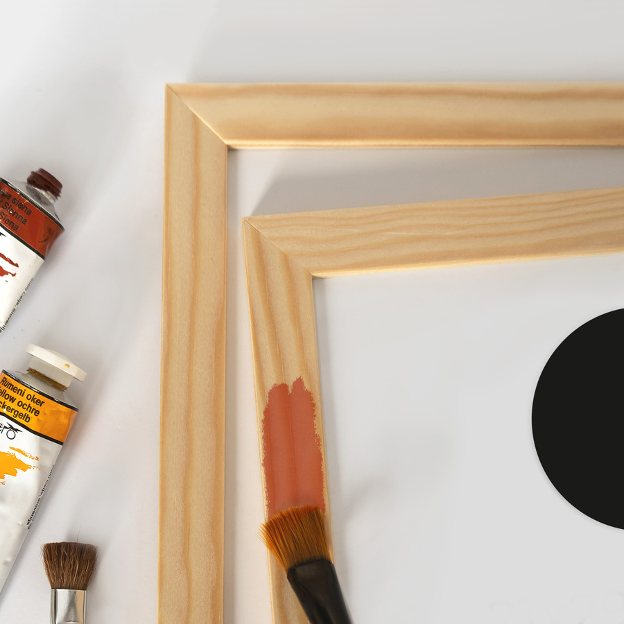 Ramka z drewna surowego na zdjęcia RAW 30x30 cm