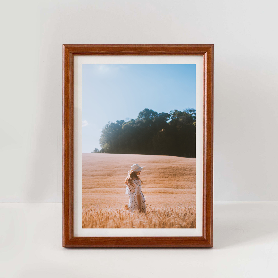 Zestaw ramek drewnianych PRESTO 2844 PAK 5 szt. - kolor mahoń