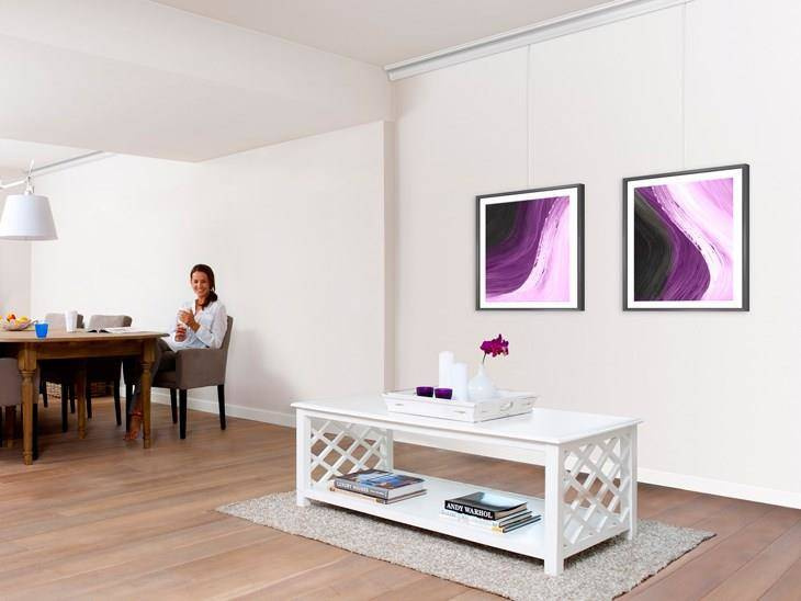 Szyna do systemu zawieszeń Click Rail w kolorze białym