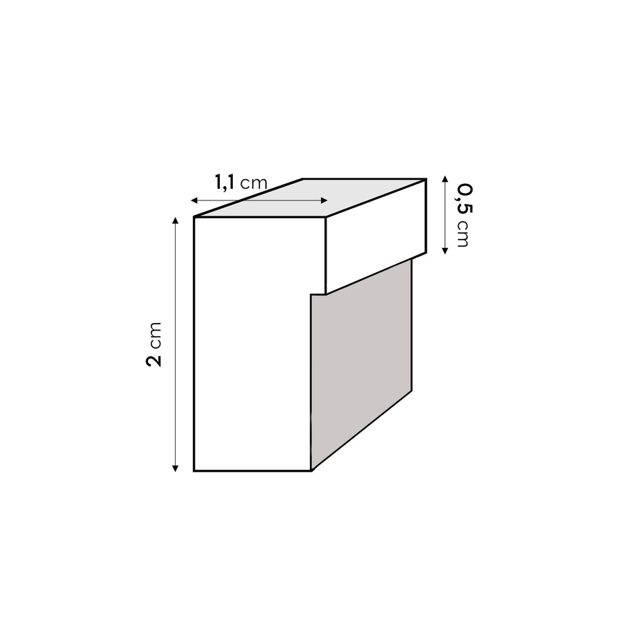 Ramka drewniana UNO S, nowoczesna, wysoka fotoramka na zdjęcia, plakaty lub rysunki - kolor srebrny