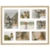 Foto galeria 40x50 cm na 8 zdjęć o wymiarach 10x10 cm 10x15 cm 15x21 cm kolor dębowy