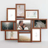 Multirama drewniana Brown 91, zestaw ramek 8 X 10x15 cm, 1 X 13x18 cm - brązowa