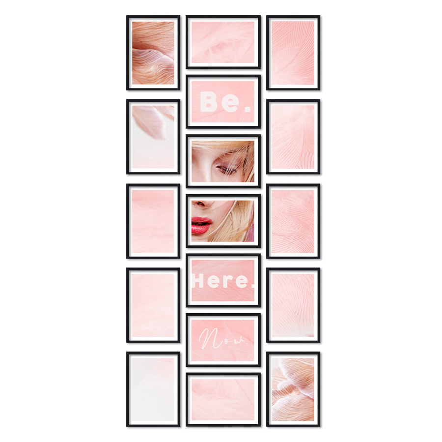 Zestaw ramek PINIA 2 GF0028 - galeria ramek na 17 zdjęć