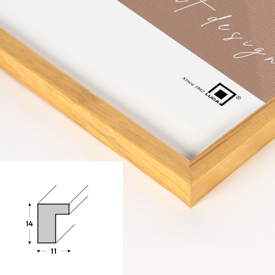 Zestaw ramek drewnianych PINIA 3340 PAK 5 szt. - kolor naturalna sosna