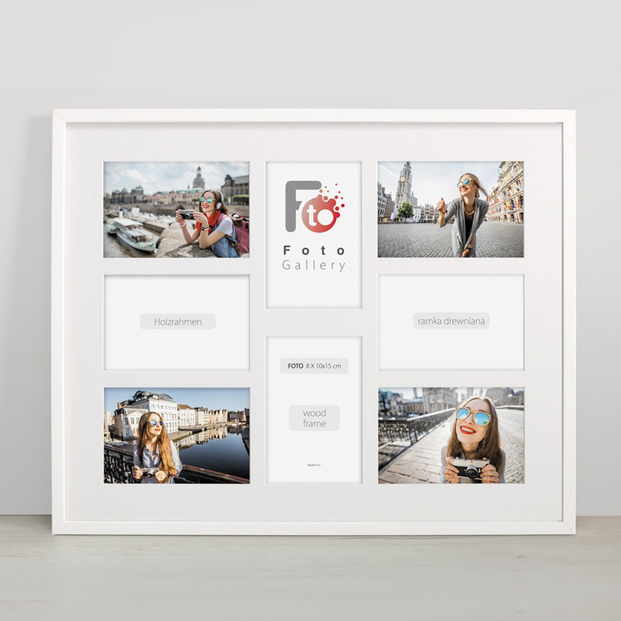 Foto galeria na 8 zdjęć White 40x50 A 10x15