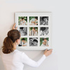 Foto galeria 40x40 cm na 9 zdjęć o wymiarach 10x10 cm biała