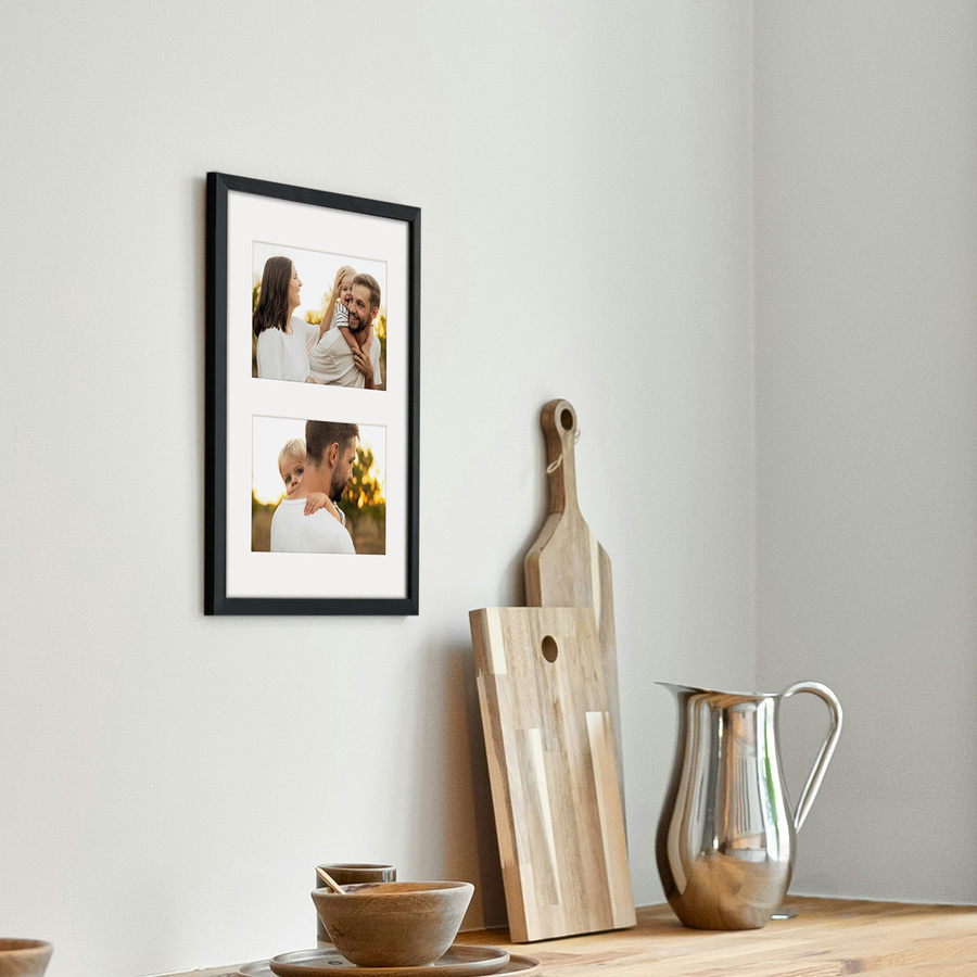 Foto galeria czarna 21x30 cm na 2 zdjęcia o wymiarach 10x15 cm