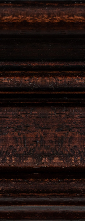 Rama do obrazów, zdjęć, plakatów oraz luster na wymiar LUCA #3054. Klasyczna oprawa - kolor brązowy