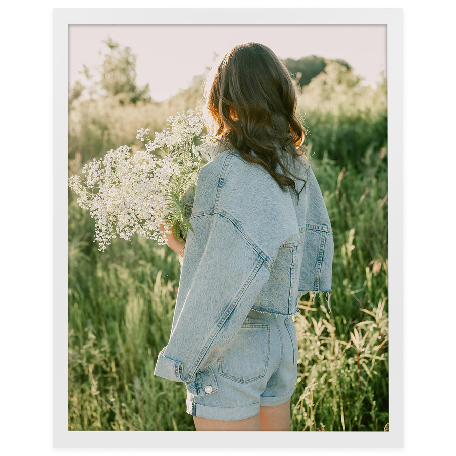 Biała ramka na zdjęcia w rozmiarze 40x50 cm