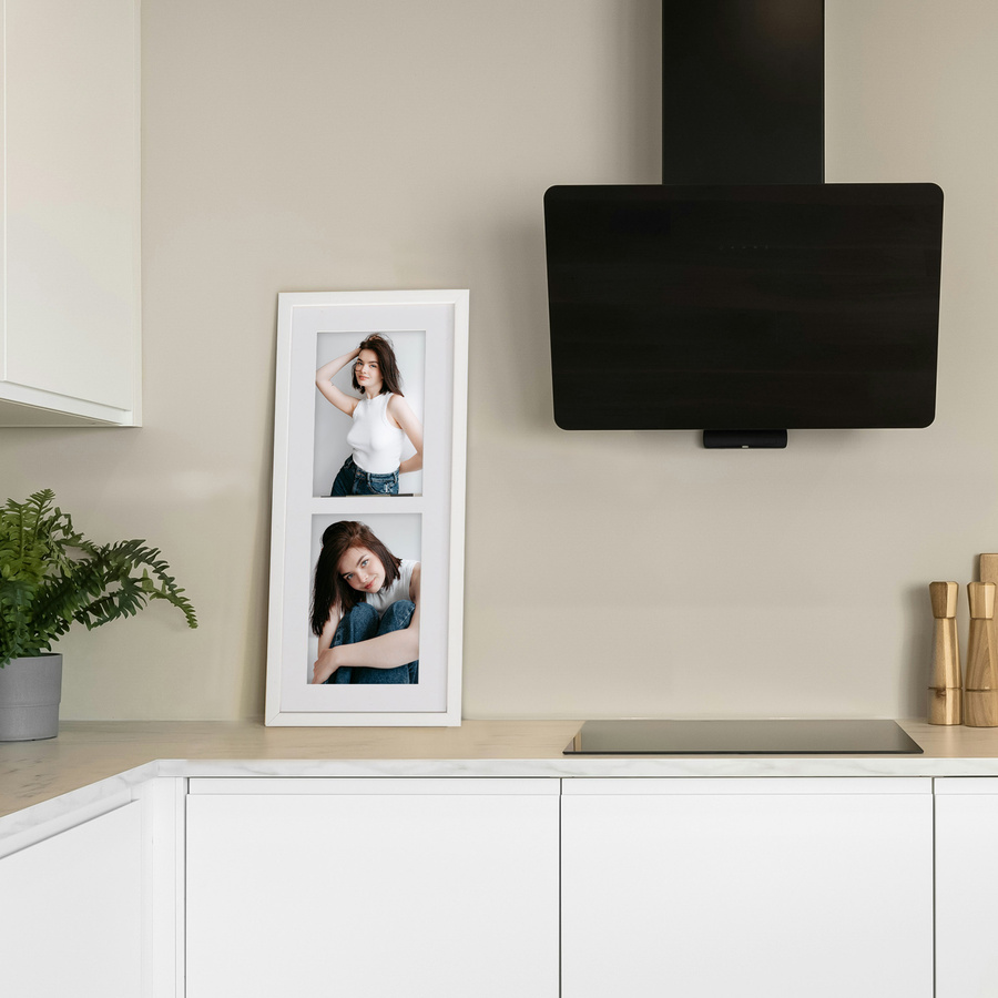 Ramka drewniana galeria passe-partout White 15x36 - kolor biały