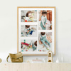 Foto galeria 40x50 cm na 5 zdjęć o wymiarach 13x18 cm 15x21 cm kolor dębowy