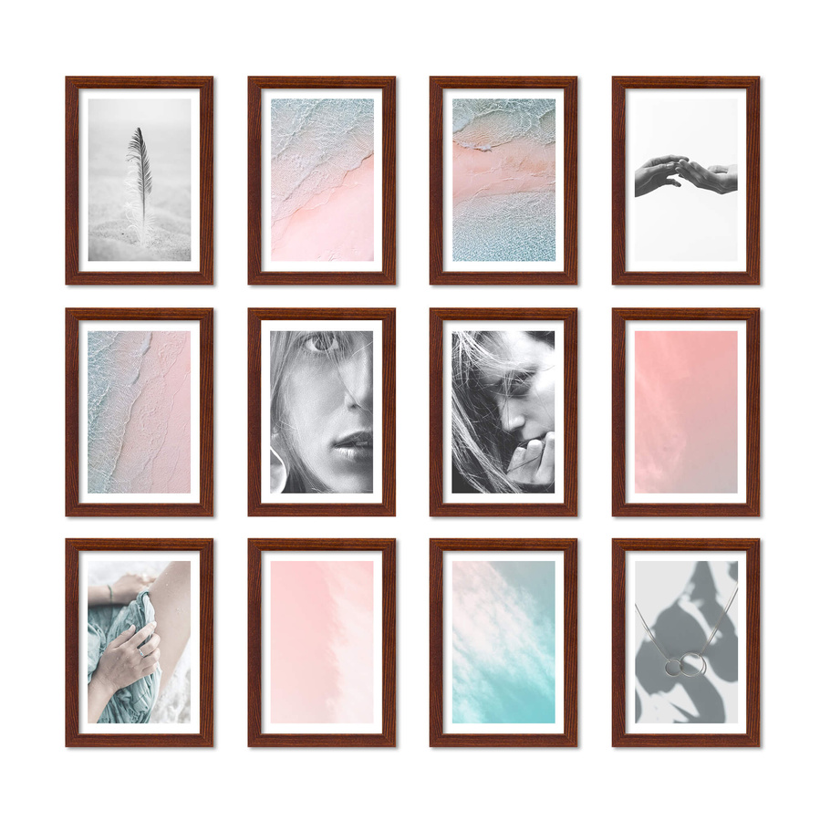 Zestaw ramek PINIA 3 GF0026 - galeria ramek na 12 zdjęć