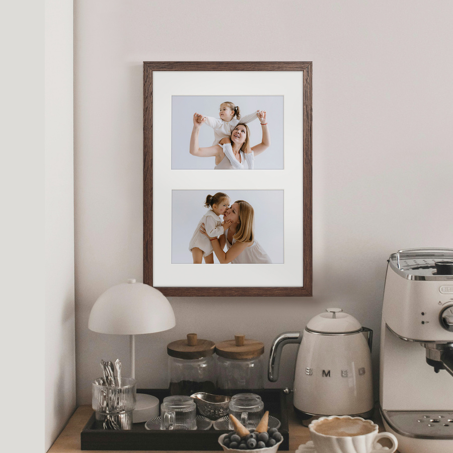 Foto galeria brązowa 21x30 cm na 2 zdjęcia o wymiarach 10x15 cm