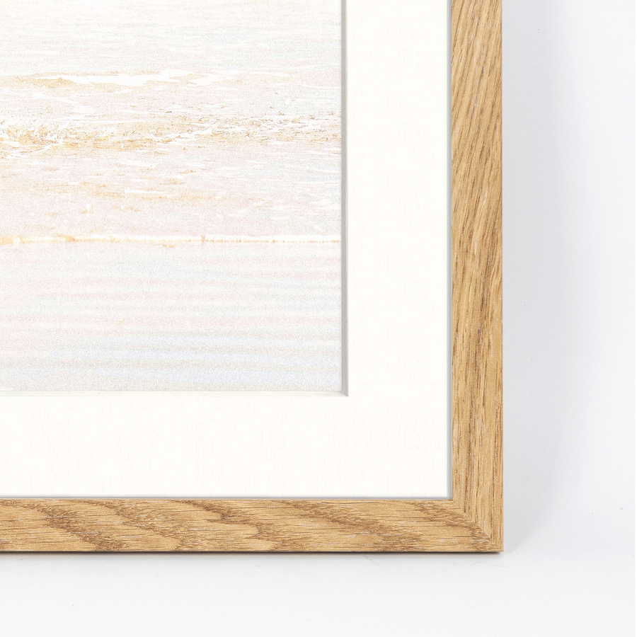 Naturalna ramka z passe partout na zdjęcia w rozmiarze 30x40 cm z passe partout 21x30 cm