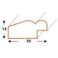 Ramka drewniana QUERO 2065, szlachetna fotoramka na zdjęcia, plakaty lub obrazy - kolor srebrny, refleksy