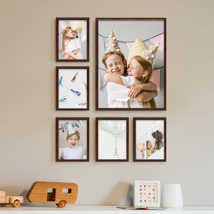 Zestaw brązowych ramek galeria HIT 4 GF0002