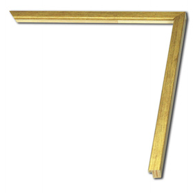 Ramka na zdjęcia, rysunki, plakaty na wymiar LUCA #1115. Nowoczesna, prosta drewniana oprawa - kolor złoty przecier