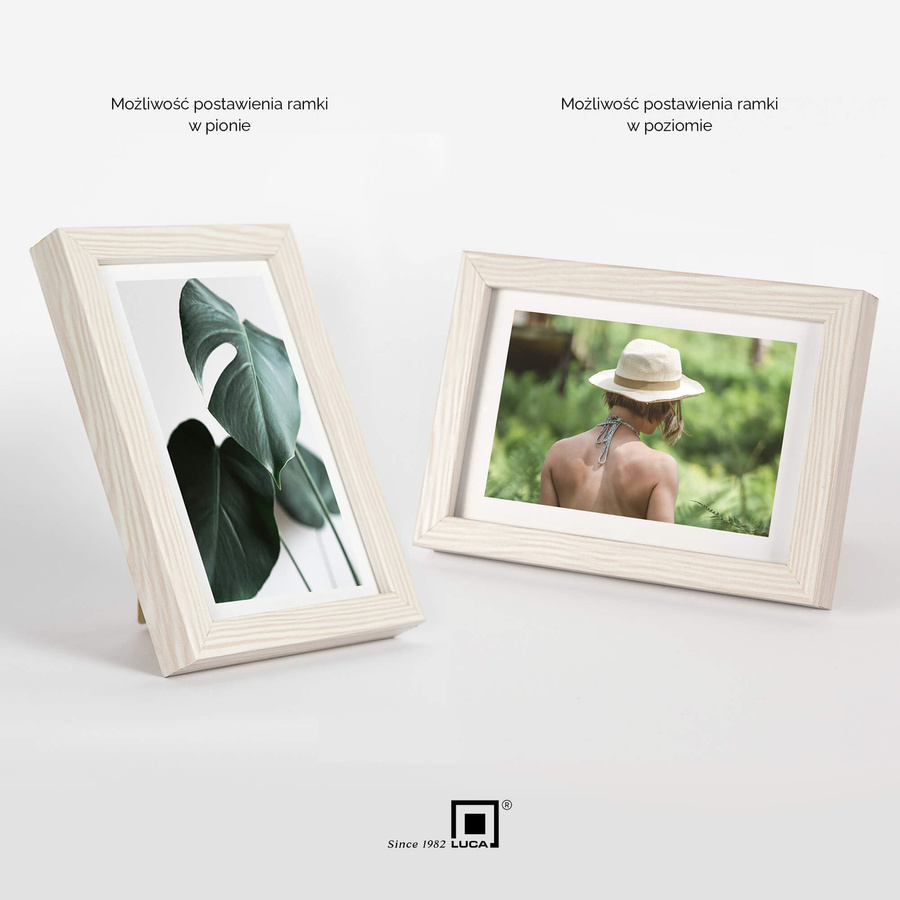 Zestaw 5 białych ramek na zdjęcia FDM 5 w rozmiarze 10x15 cm