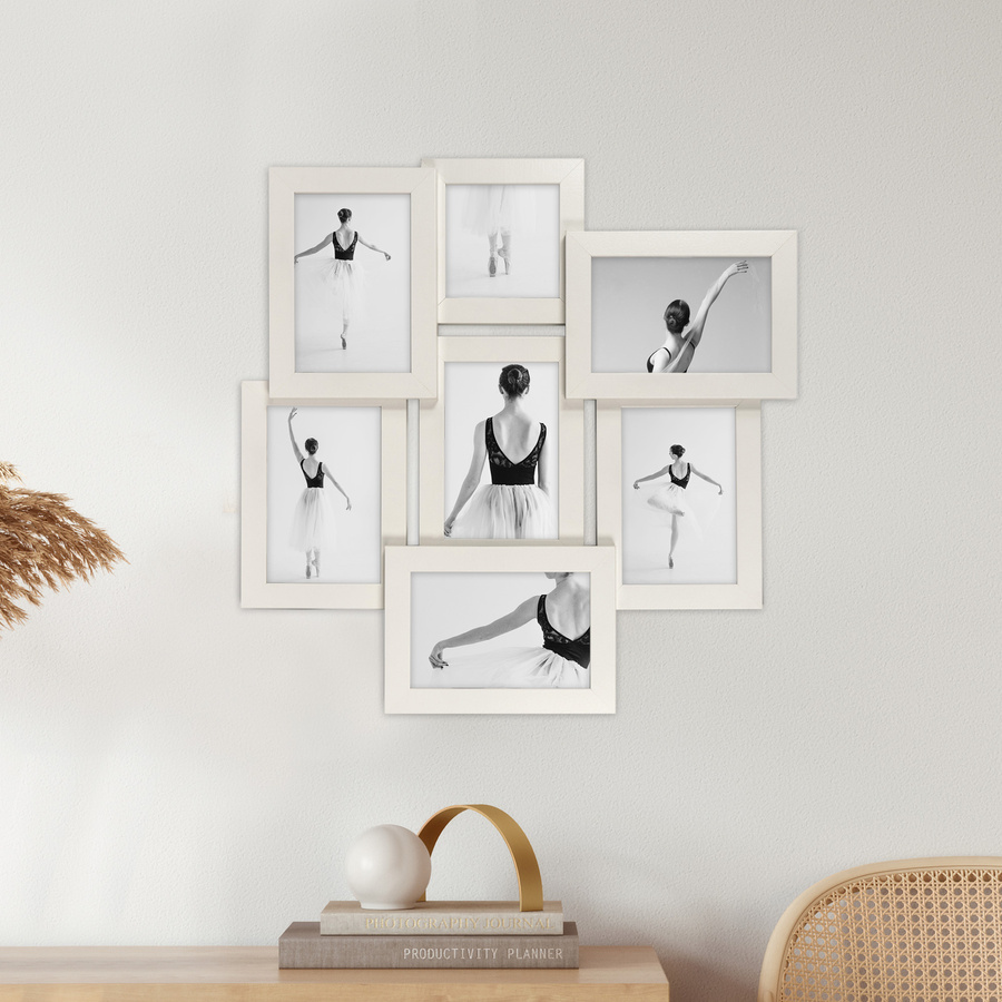 Multirama biała MULTI HEN 1 na 7 zdjęć ramka na zdjęcia