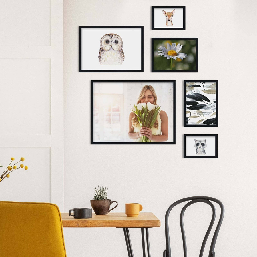 Zestaw czarnych ramek galeria Pinia 2 GF0010