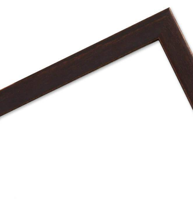 Ramka drewniana ARMO 1896, wąska fotoramka na zdjęcia, plakaty lub rysunki - kolor brązowy