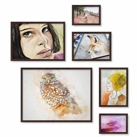 Zestaw brązowych ramek galeria Pinia 4 GF0010