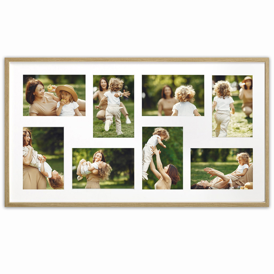 Ramka drewniana galeria passe-partout Natural 33x60 - kolor naturalne drewno