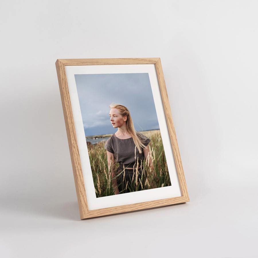 Ramka z drewna dębowego na zdjęcia 3 szt. OAK 21x29,7 cm