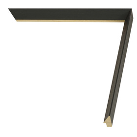 Rama na zdjęcia, grafiki, plakaty na wymiar LUCA #2367. Skośna nowoczesna drewniana oprawa - kolor czarny