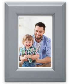 Ramka drewniana PEGOLA 2978, szlachetna fotoramka na zdjęcia, plakaty lub obrazy - kolor jasno-szary