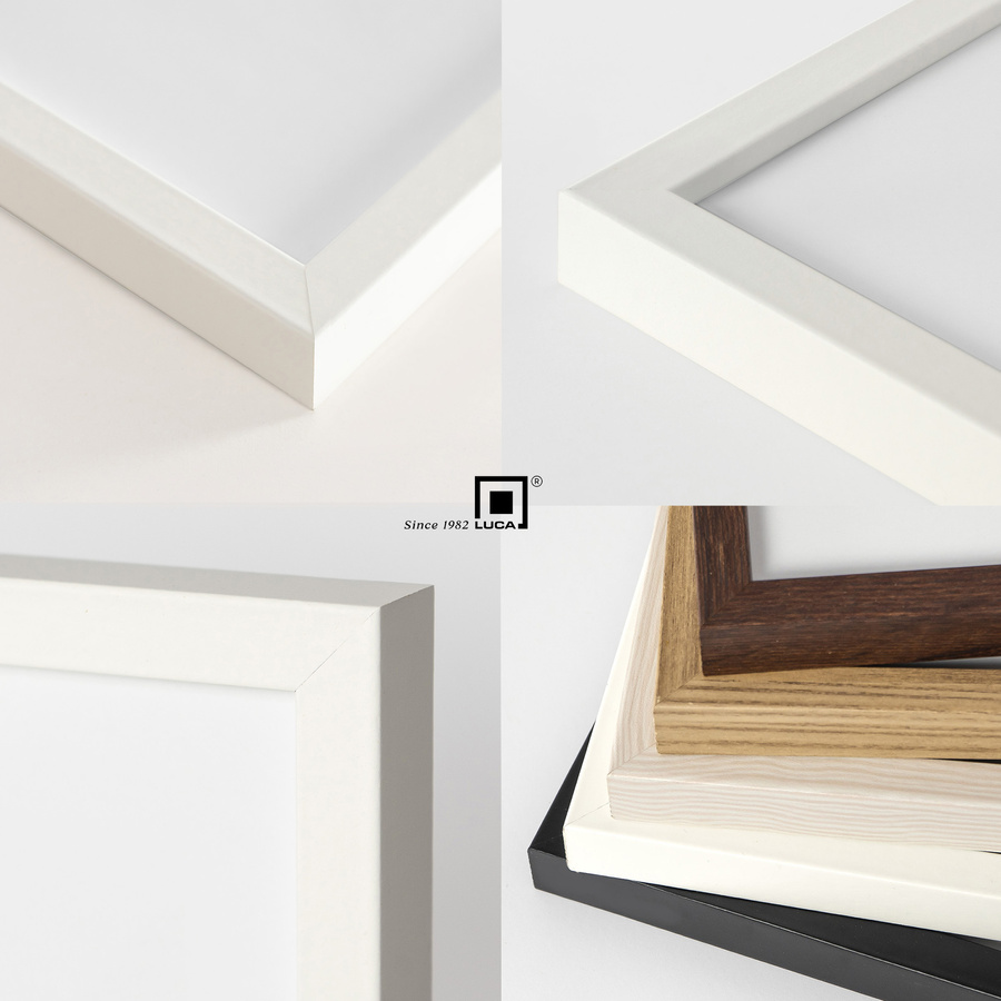 Zestaw 5 białych ramek na zdjęcia FDM 1 w rozmiarze 21x30 cm