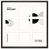 Foto galeria 40x40 cm na 9 zdjęć o wymiarach 10x10 cm czarna