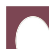 Passe partout 15x21 (13x18) OWAL CZERWONE BORDO - LUCA Q5707