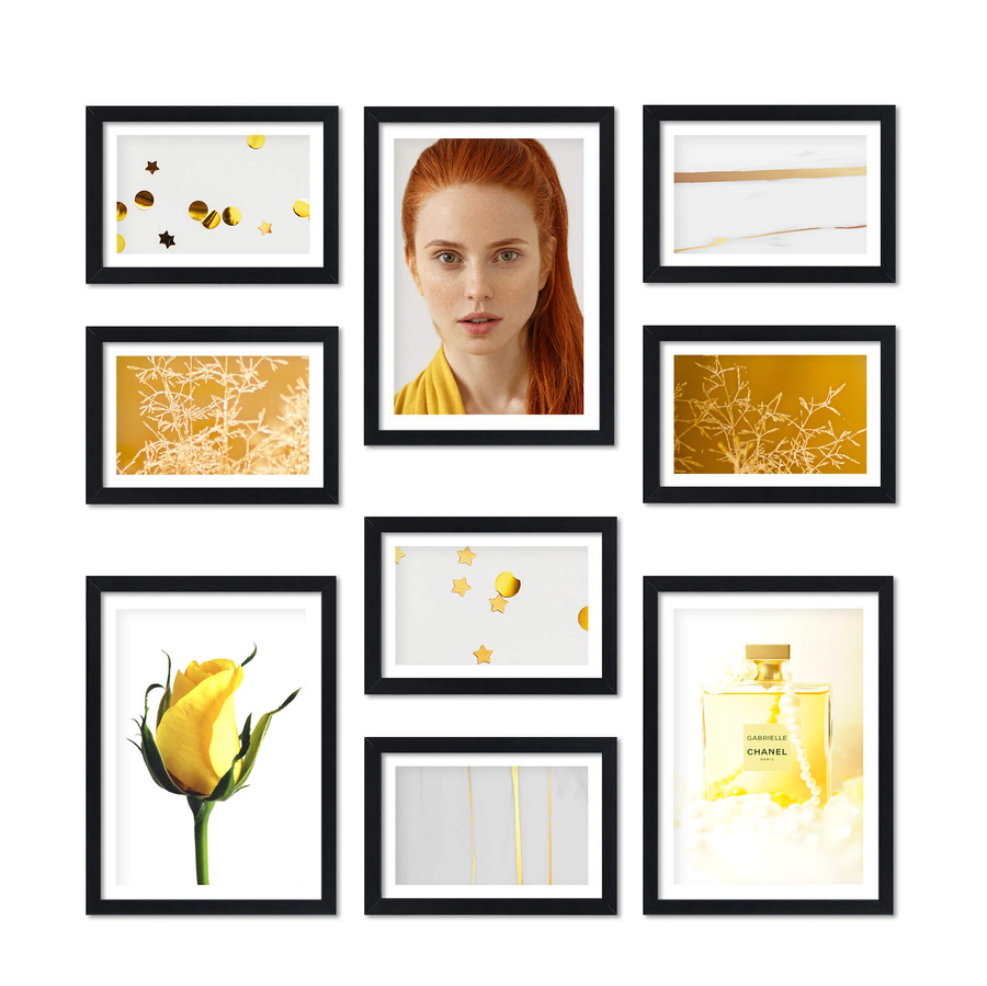 Zestaw ramek PINIA 2 GF0027 - galeria ramek na 9 zdjęć