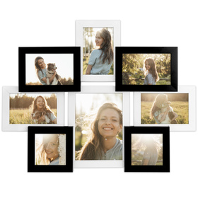 Multirama w czarno-białym kolorze MULTI  HEN 1-2 na 8 zdjęć ramka na zdjęcia