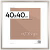 Srebrna ramka na zdjęcia w rozmiarze 40x40 cm